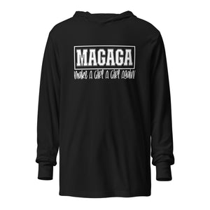 #MAGAGA Make A Girl A Girl Again! Hooded long-sleeve tee