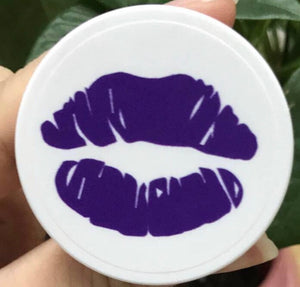 Purple kiss lips lipstick PopSocket Phone Stand
