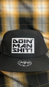 Doin’ Man Shit! Osprey 7panel Hat - Black