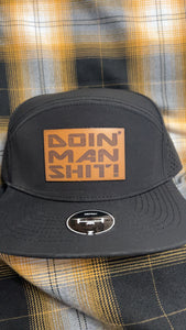 Doin’ Man Shit! Osprey 7panel Hat - Black