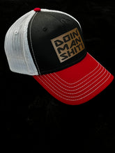 DMS Trucker Hats - Red/White/Black (Leather Patch Logo)