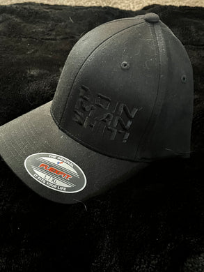 DMS Black on Black Fitted Hat