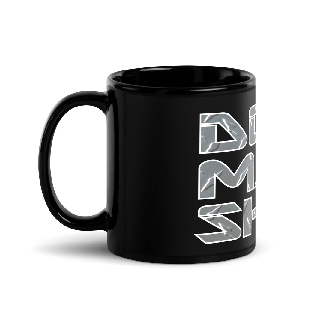 DMS Diamond Plate Black Glossy Mug