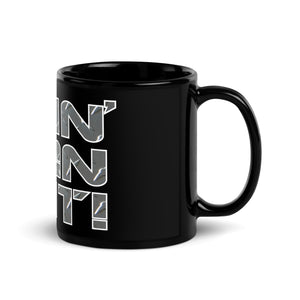 DMS Diamond Plate Black Glossy Mug