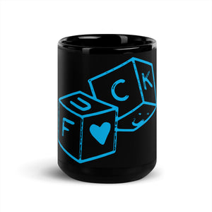 F*CK dice Black Glossy Mug