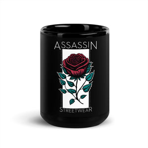 Assassin Streetwear Black Glossy Mug