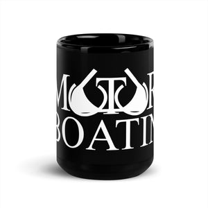 Motor Boatin' Black Glossy Mug