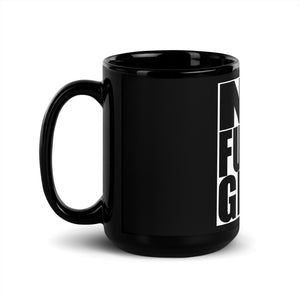 No Fucks Given Black Glossy Mug