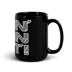 DMS Diamond Plate Black Glossy Mug