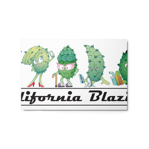 California Blazins' Metal Sign