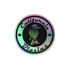 California Blazins' Circle Holographic stickers