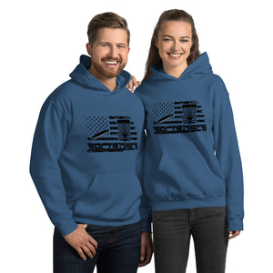 Salty Discs Flag Unisex Hoodie - Gildan