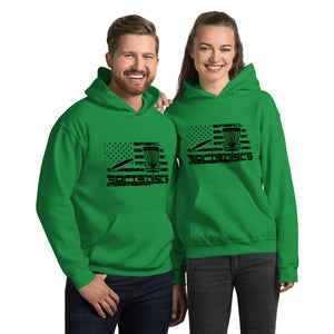 Salty Discs Flag Unisex Hoodie - Gildan