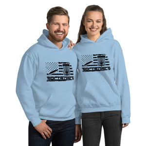 Salty Discs Flag Unisex Hoodie - Gildan