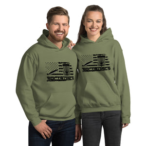 Salty Discs Flag Unisex Hoodie - Gildan