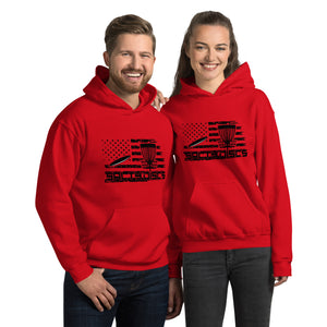 Salty Discs Flag Unisex Hoodie - Gildan