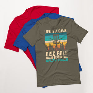 Salty Discs - Life is a Game unisex t-shirt