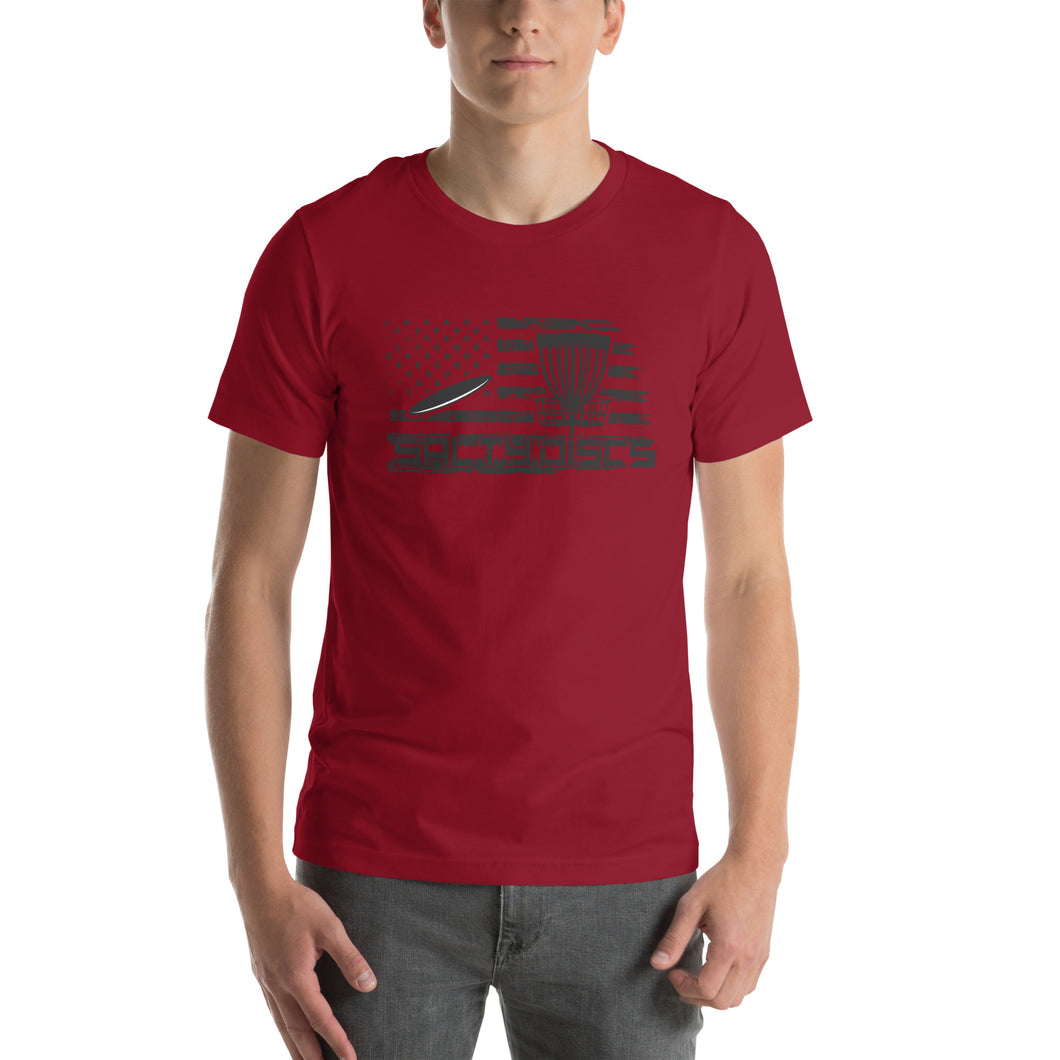 Salty Discs - flag unisex t-shirt