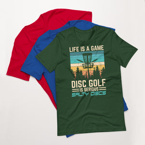 Salty Discs - Life is a Game unisex t-shirt