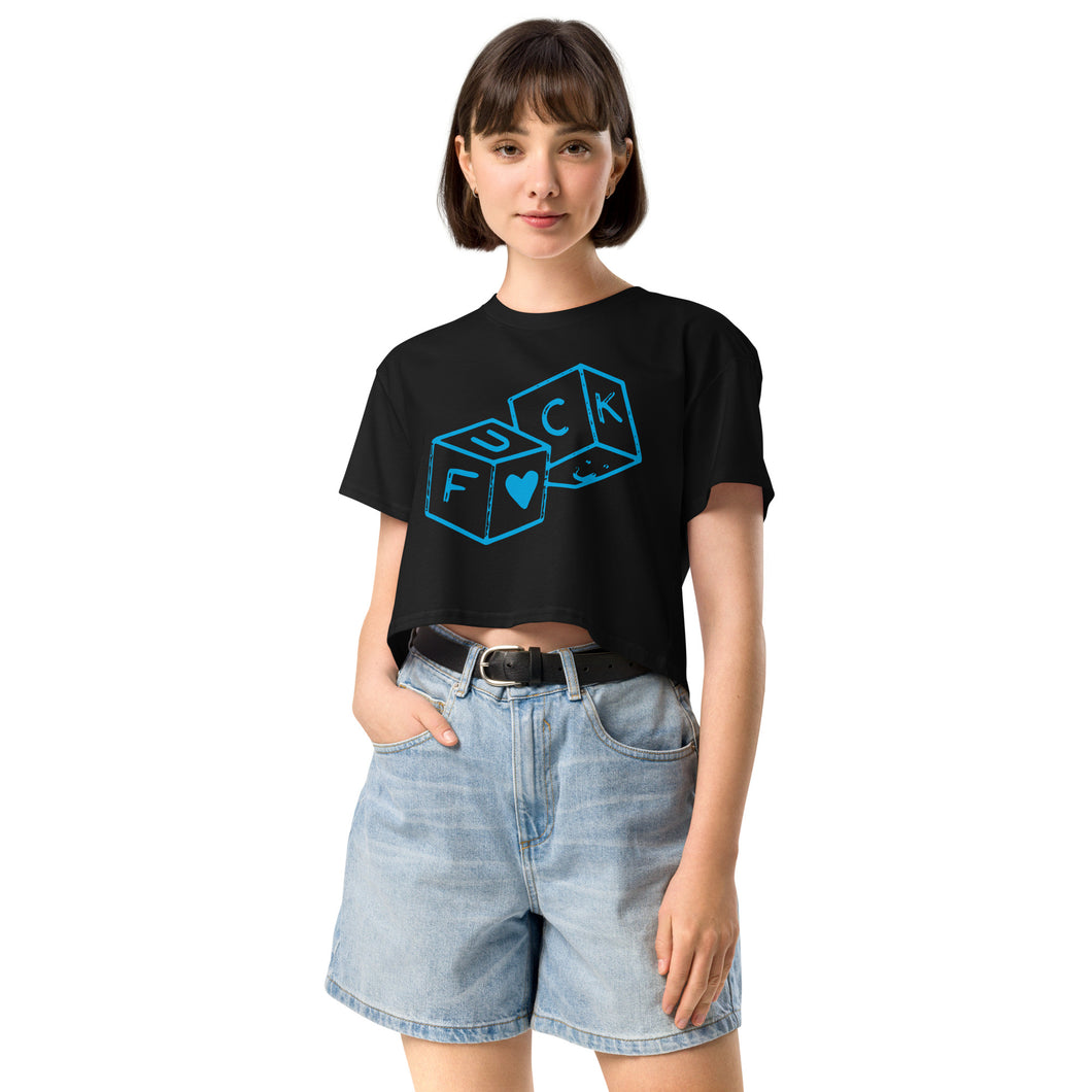 F*CK dice Women’s crop top