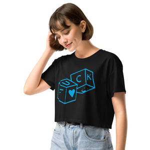 F*CK dice Women’s crop top