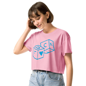 F*CK dice Women’s crop top