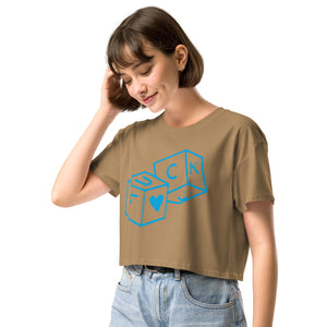 F*CK dice Women’s crop top
