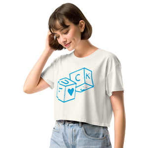 F*CK dice Women’s crop top