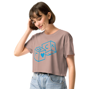 F*CK dice Women’s crop top