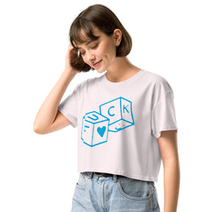 F*CK dice Women’s crop top