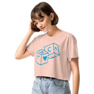 F*CK dice Women’s crop top
