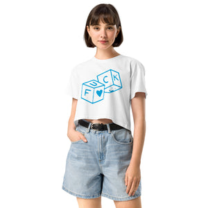 F*CK dice Women’s crop top
