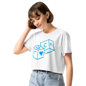 F*CK dice Women’s crop top