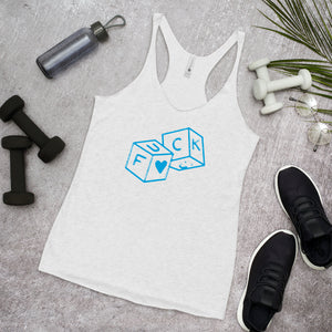 F*Ck dice Women's Racerback Tank