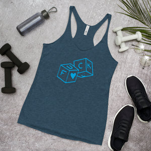 F*Ck dice Women's Racerback Tank
