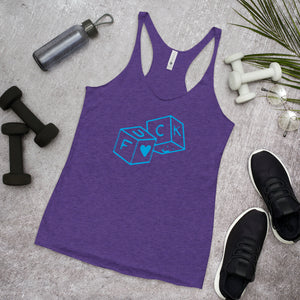F*Ck dice Women's Racerback Tank