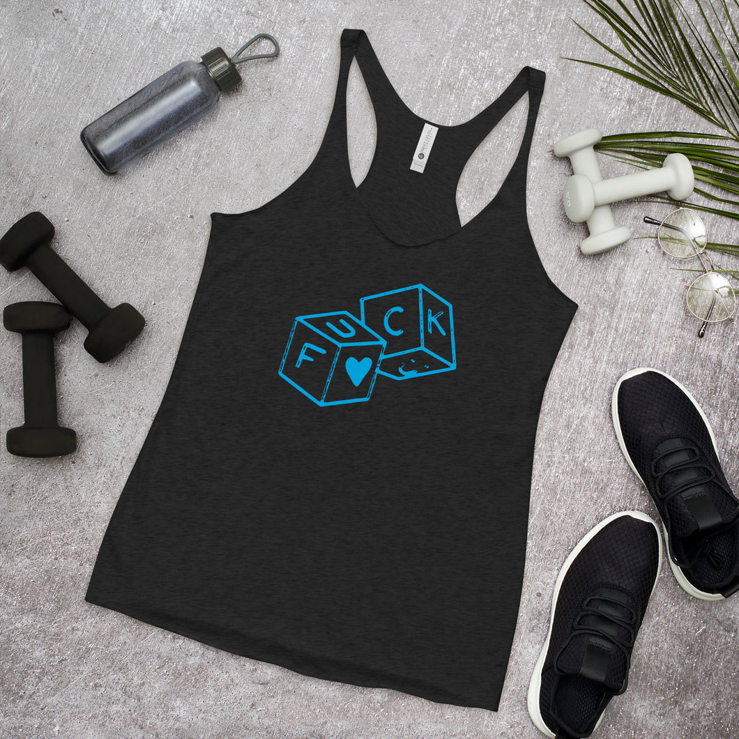 F*Ck dice Women's Racerback Tank