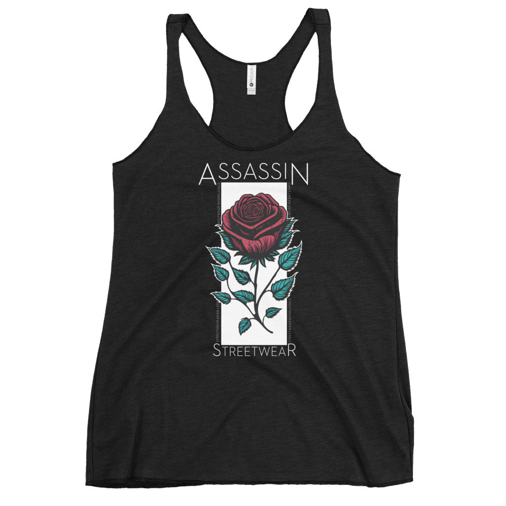 Assassin Streetwear Ladies Rose Racerback Tank