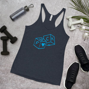 F*Ck dice Women's Racerback Tank