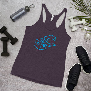 F*Ck dice Women's Racerback Tank