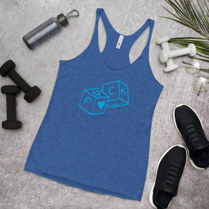 F*Ck dice Women's Racerback Tank