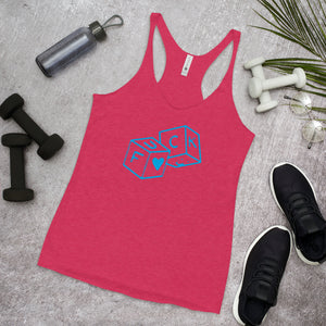 F*Ck dice Women's Racerback Tank