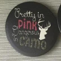 Pretty in pink, dangerous in Camo PopSocket Phone Stand