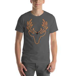 Orange Antlers Short-Sleeve Unisex T-Shirt