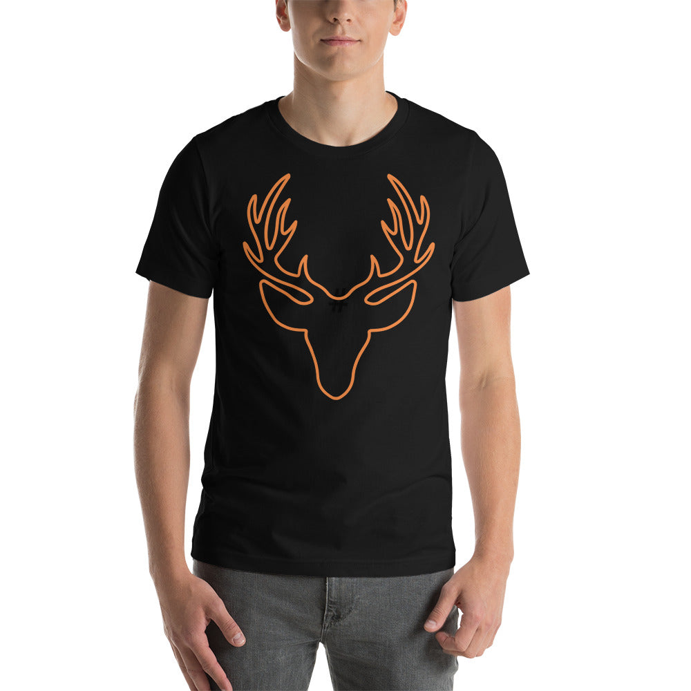 Orange Antlers Short-Sleeve Unisex T-Shirt