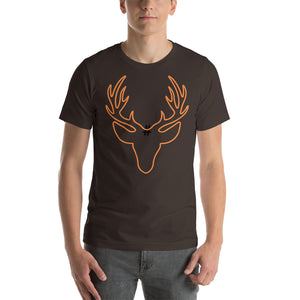Orange Antlers Short-Sleeve Unisex T-Shirt