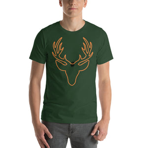 Orange Antlers Short-Sleeve Unisex T-Shirt