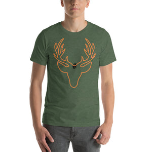 Orange Antlers Short-Sleeve Unisex T-Shirt