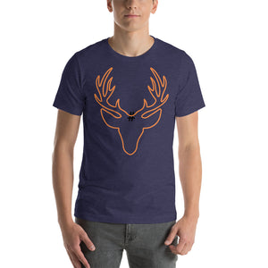 Orange Antlers Short-Sleeve Unisex T-Shirt
