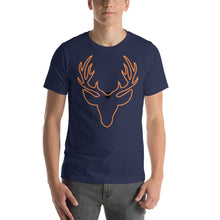 Orange Antlers Short-Sleeve Unisex T-Shirt